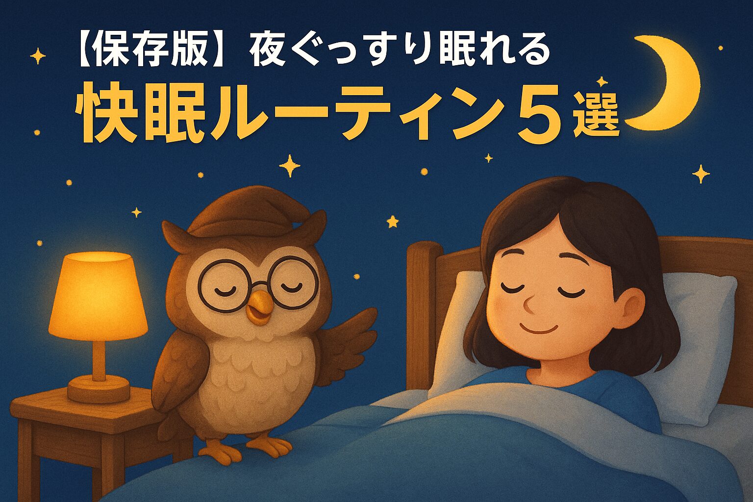 【保存版】夜ぐっすり眠れる「快眠ルーティン」5選|自律神経を整える習慣とは?