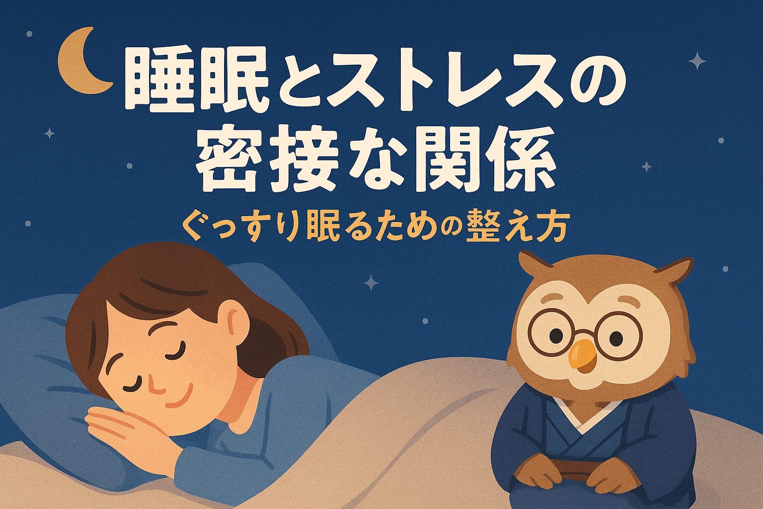 睡眠とストレスの密接な関係|ぐっすり眠るための整え方
